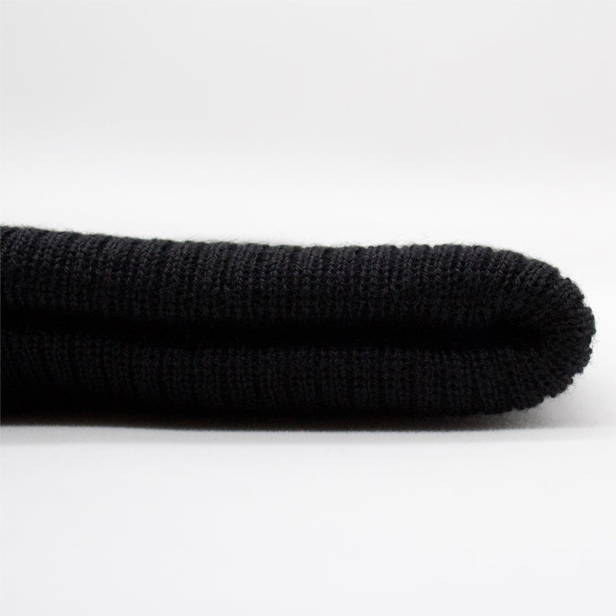 EVCLA - 100% Merino Wool Beanie - Black