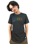 EVCLA - Men's Crew - Geo Rainbow -- Washed Black