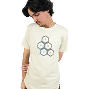 EVCLA - Men's Crew - Geo Pyramid -- Natural