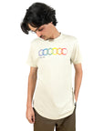 EVCLA - Men's Crew - Geo Rainbow -- Natural