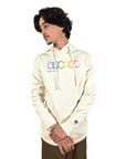 Evolve Clothing LA - Pullover Hoodie - Geo Rainbow - Undyed Natural