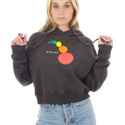 Cropped Hoodie - Dew Drop - Washed Black