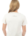 Women's V-Neck - Heart - Natural