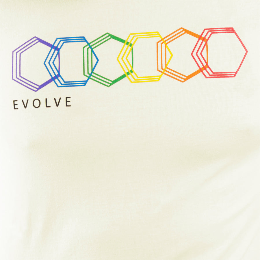 EVCLA - Men's Crew - Geo Rainbow -- Natural