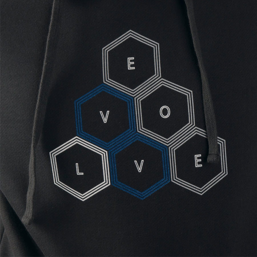 EVCLA - Pullover Hoodie - Dew Drop - Washed Black