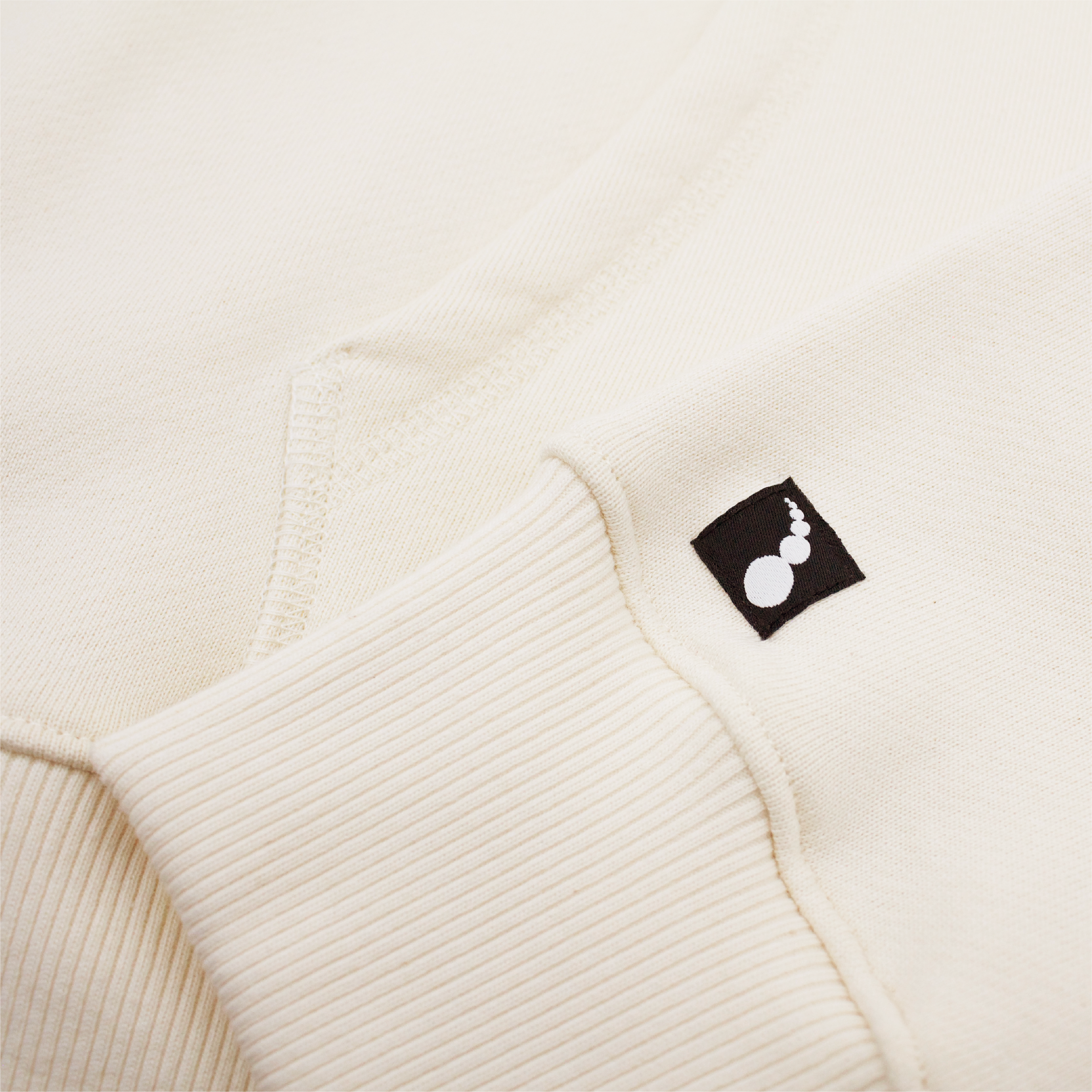 EVCLA - Pullover Hoodie - Geo Pyramid - Undyed Natural