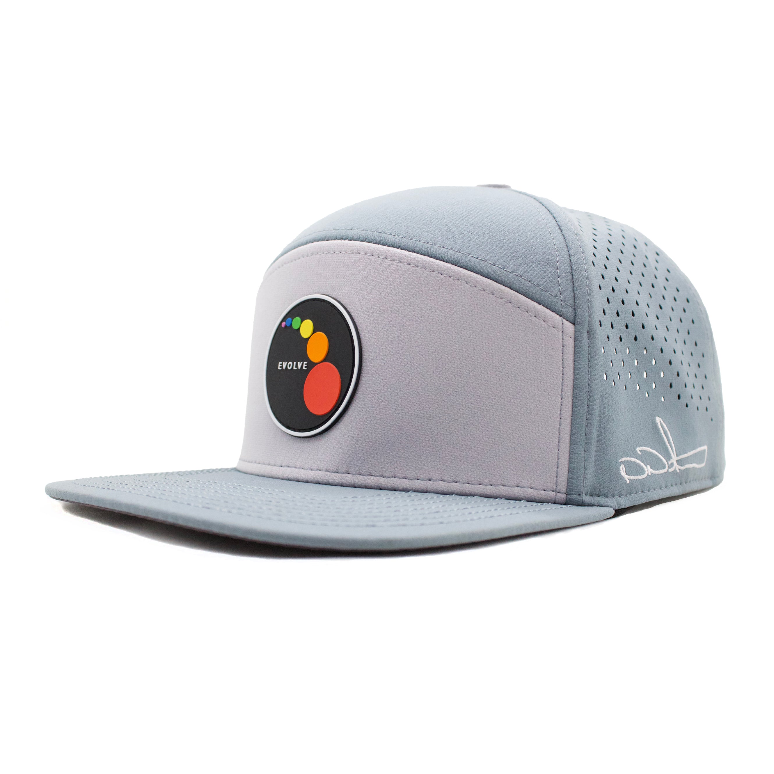 EVCLA - Dew Drop 6 Panel Hat - Ocean/Grey