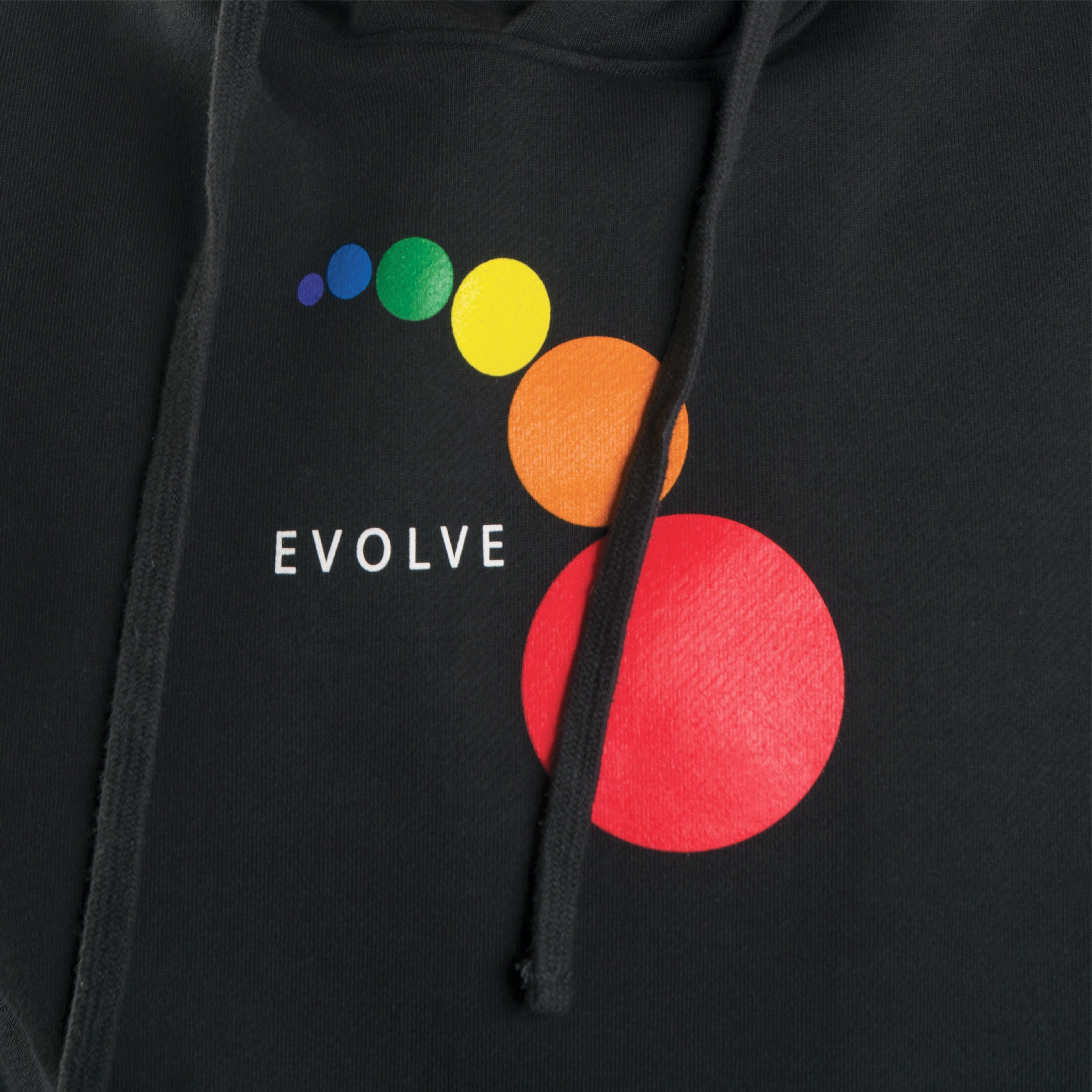 EVCLA - Women's Cropped Hoodie - Dew Drop - Washed Black