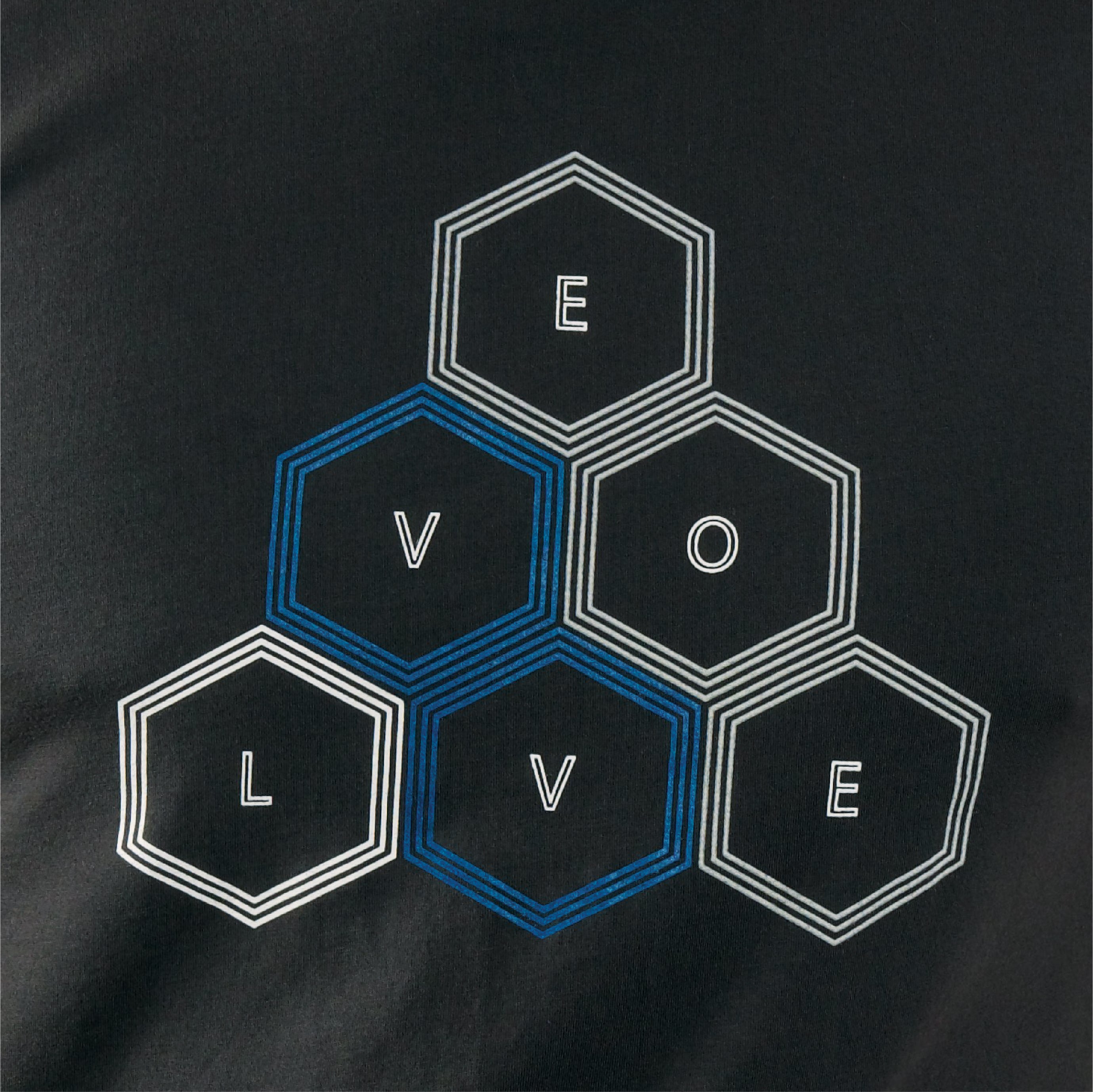 EVCLA - Men's Crew - Geo Pyramid -- Washed Black